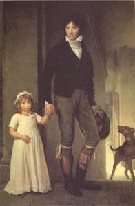  Baron Francois  Gerard Jean-Baptiste Isabey and His Daughter (mk05 oil painting image
